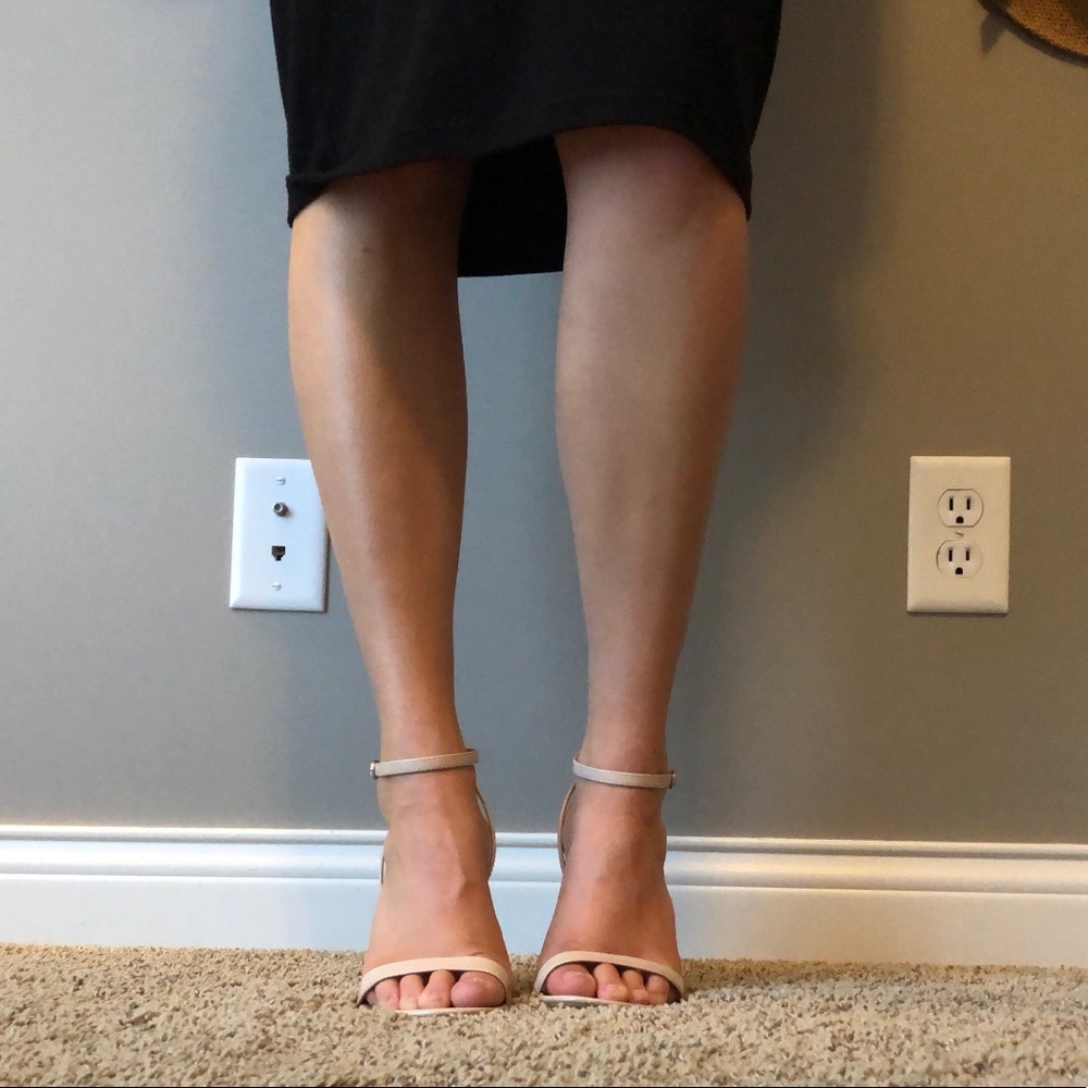 Pale pink heels